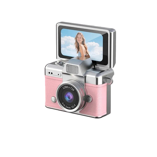 Retro Vintage Mini Digital Camera Starter Kit (Includes 64GB MicroSD Card)