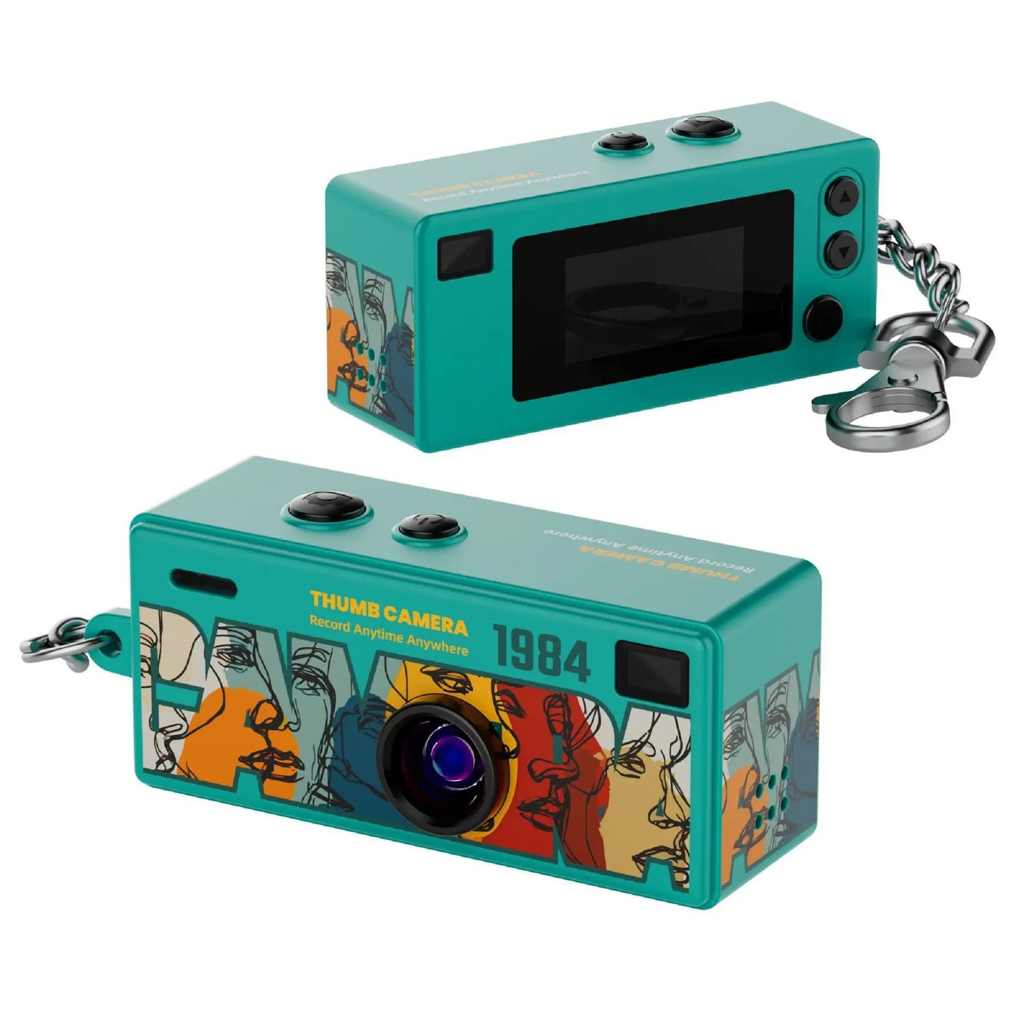 Retro 1984 Pocket Thumb Camera Starter Kit (Includes 64GB MicroSD Card)