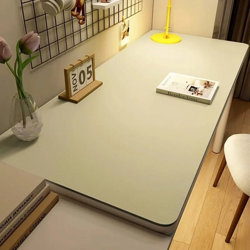 Minimalist Vegan Leather Desk Mat – Non-Slip & Waterproof