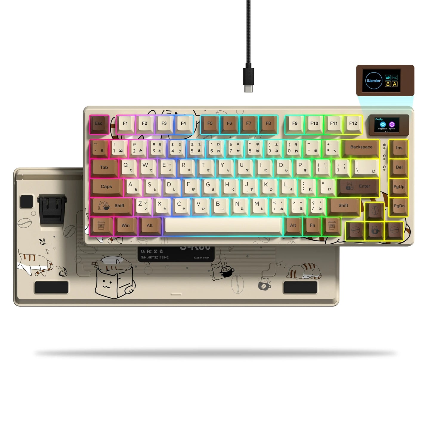 The Horizon-75 OLED Gasket-Mounted Mechanical Keyboard