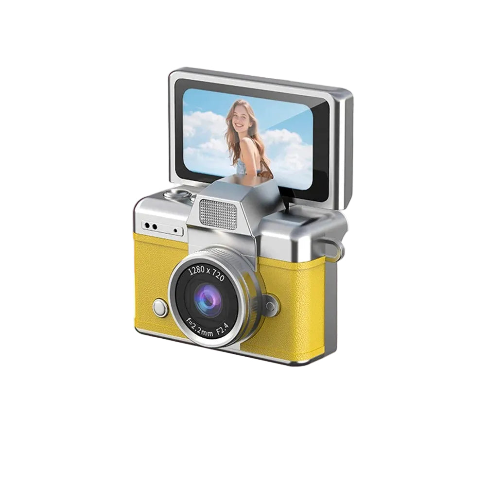 Retro Vintage Mini Digital Camera Starter Kit (Includes 64GB MicroSD Card)