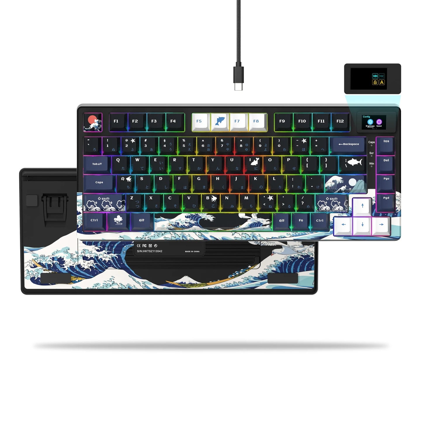 The Horizon-75 OLED Gasket-Mounted Mechanical Keyboard