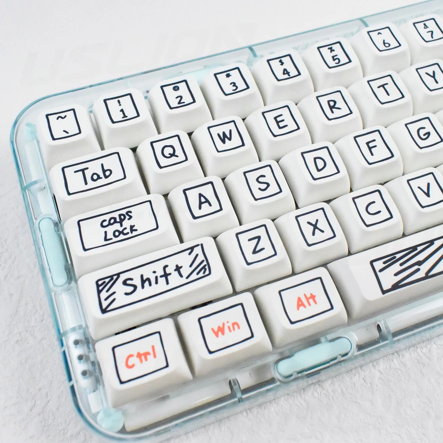 The Comic-Sketch Graffiti PBT Keycap Set (125 Keys)