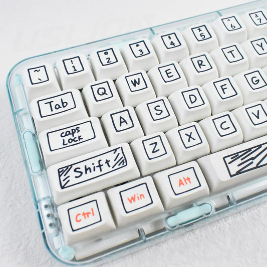 The Comic-Sketch Graffiti PBT Keycap Set (125 Keys)