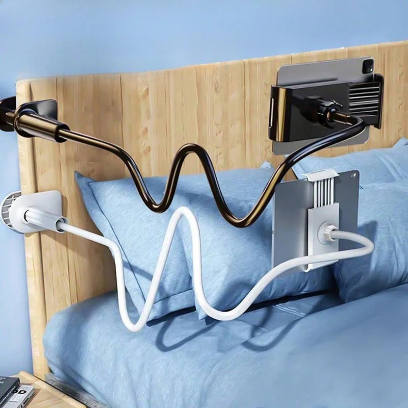 Flexible Gooseneck Phone & Tablet Mount | Adjustable Desktop Cantilever Clamp Stand