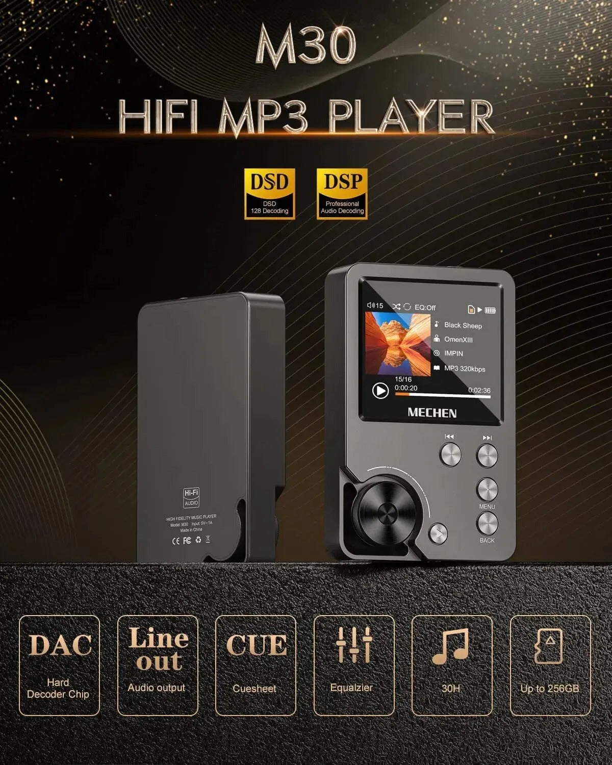 The Retrowave HIFI Lossless Audio Player (64GB)