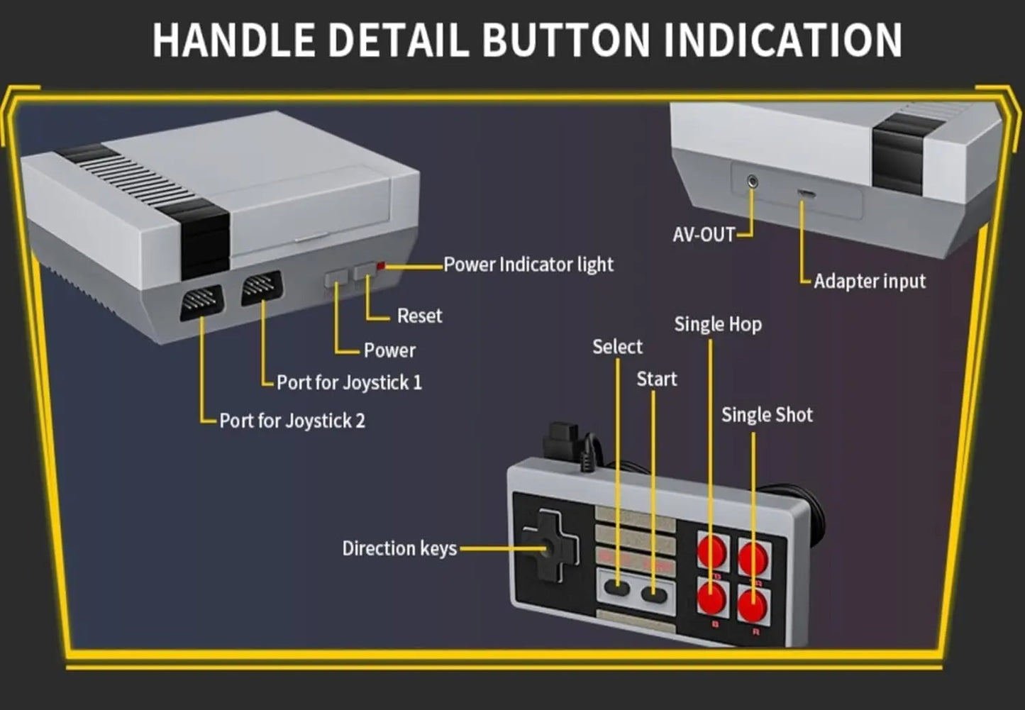 The Micro-Classic 8-Bit Retro Entertainment System
