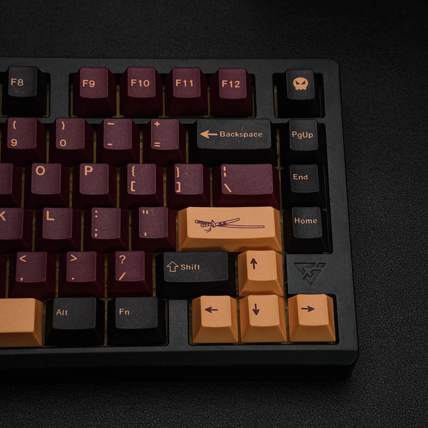 Red Samurai German QWERTZ Cherry Profile PBT Keycap Set — 143 Keys