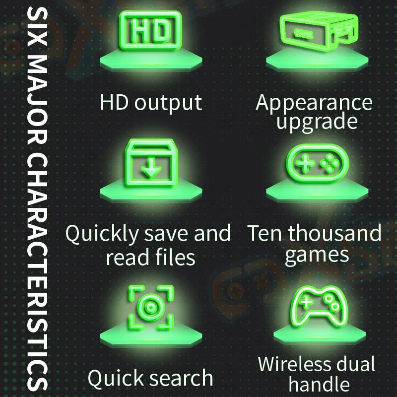 RetroDeskStudio 4K Retro Game Console - 128GB (10,000+ Games)