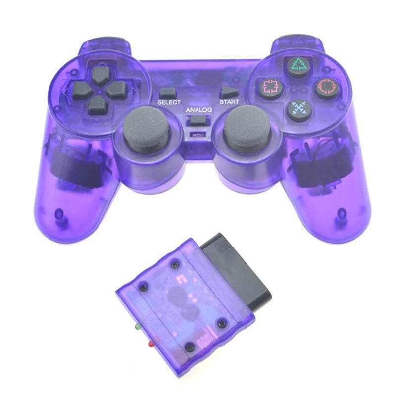 2.4GHz Wireless PS2-Style Gamepad for Retro Gaming