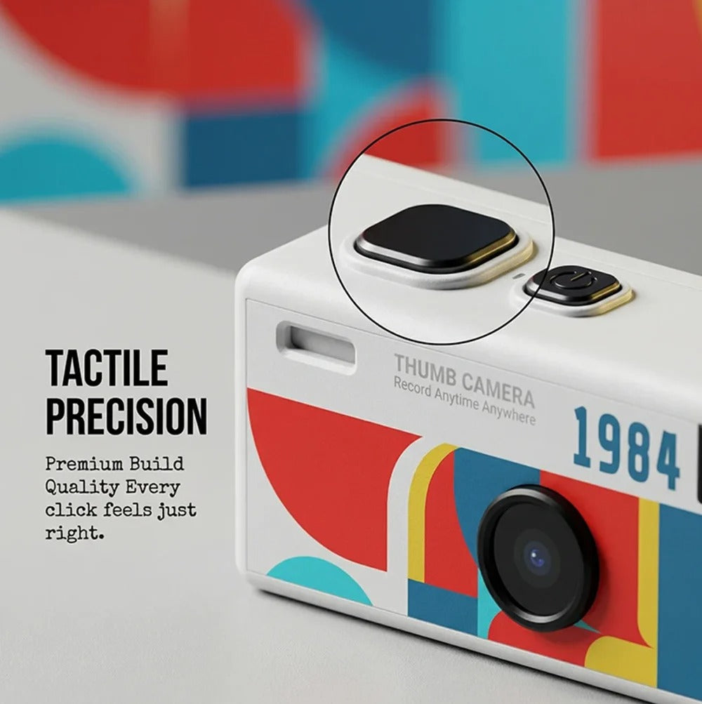 Retro 1984 Pocket Thumb Camera Starter Kit (Includes 64GB MicroSD Card)