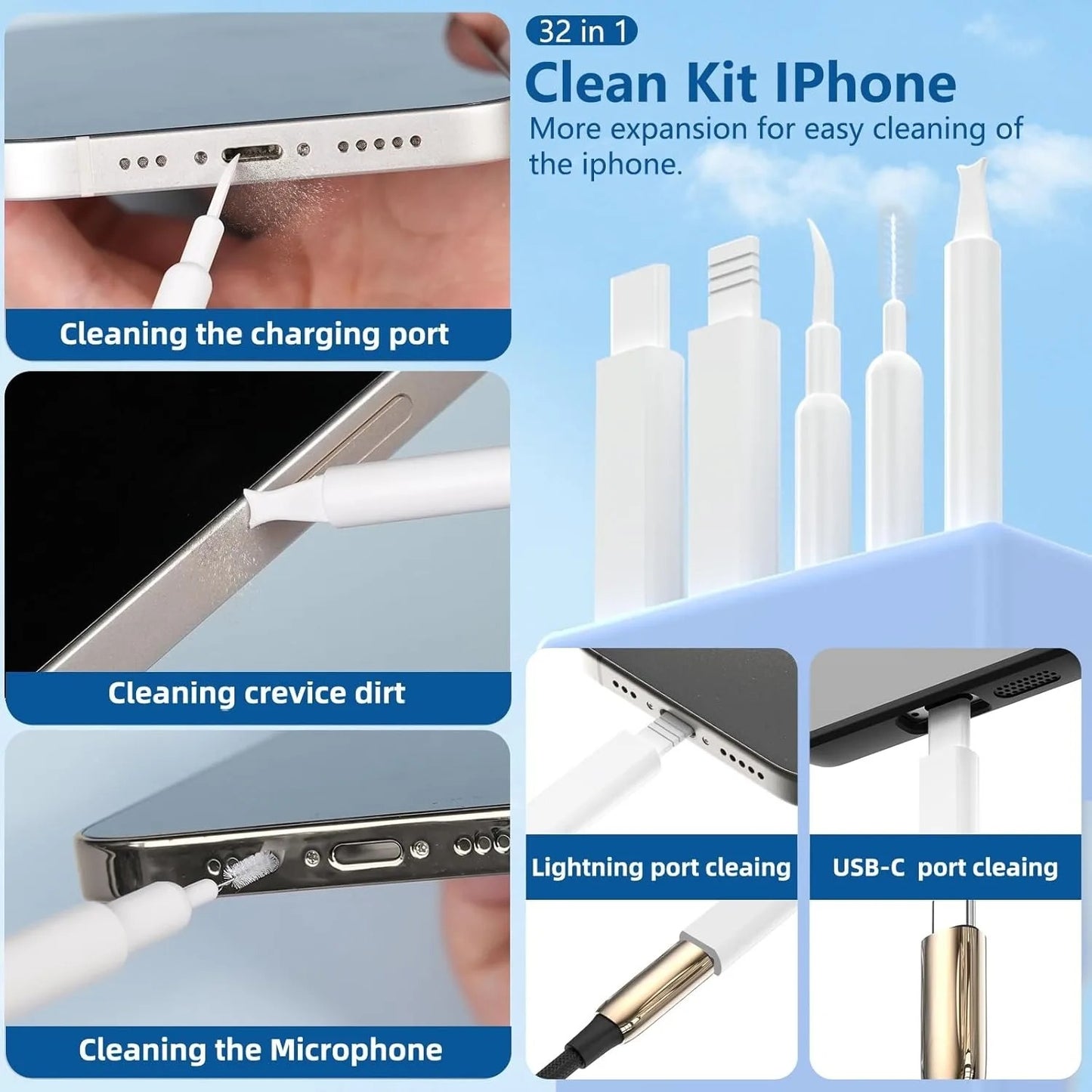 Retro Desk 32-in-1 Pro Precision Cleaning Kit