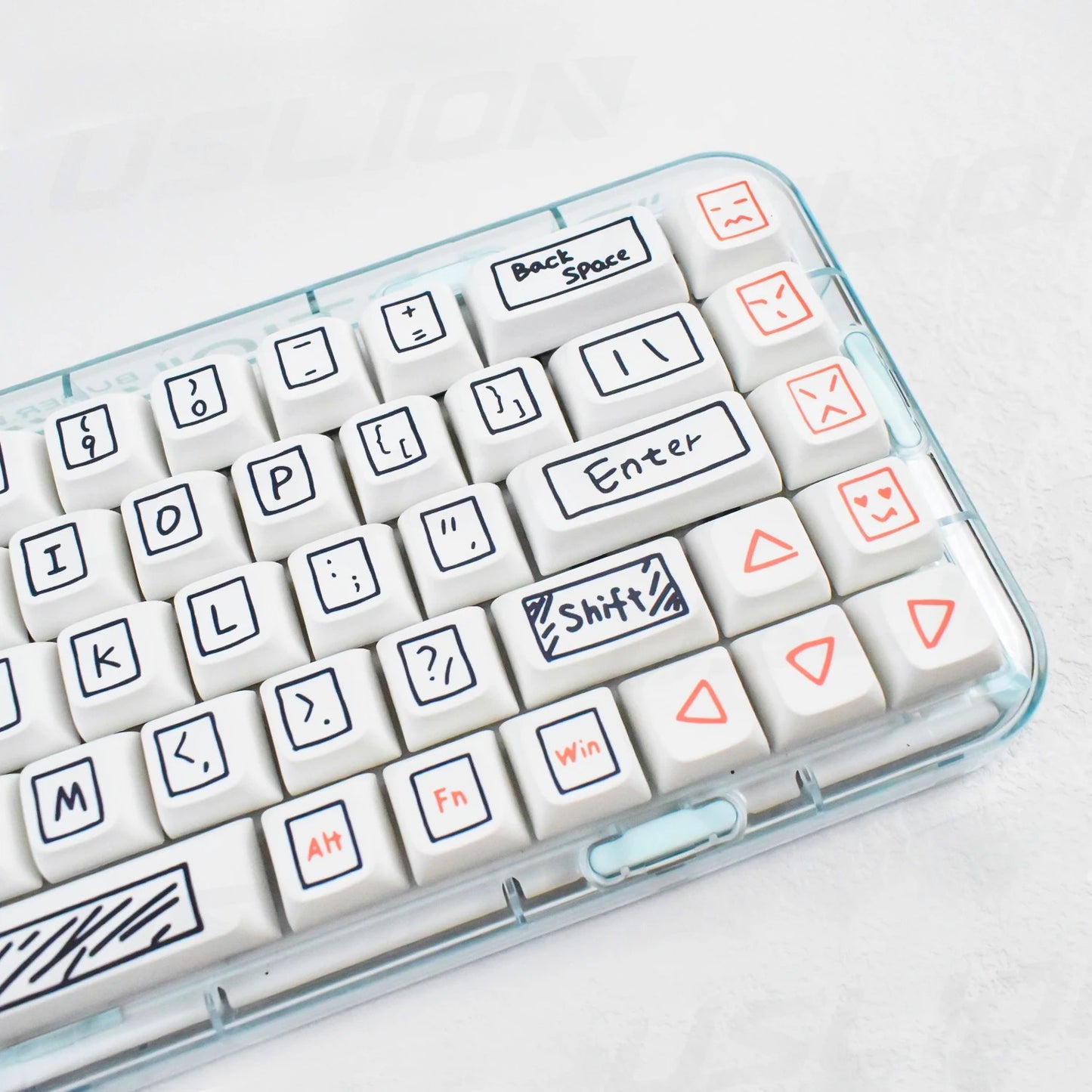 The Comic-Sketch Graffiti PBT Keycap Set (125 Keys)
