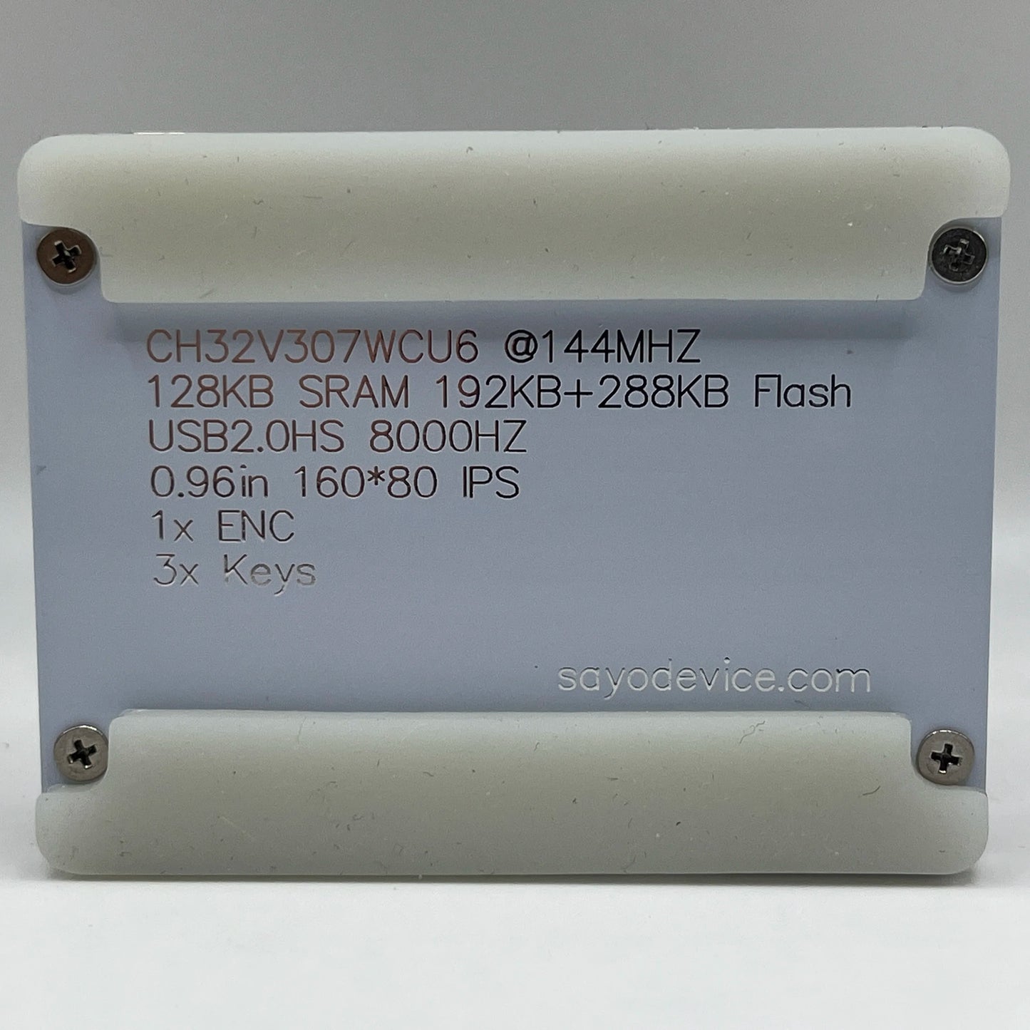 SayoDevice O3C Rapid Trigger Magnetic Keypad | 3-Key Hall Effect Macro Pad with IPS Screen & Control Knob