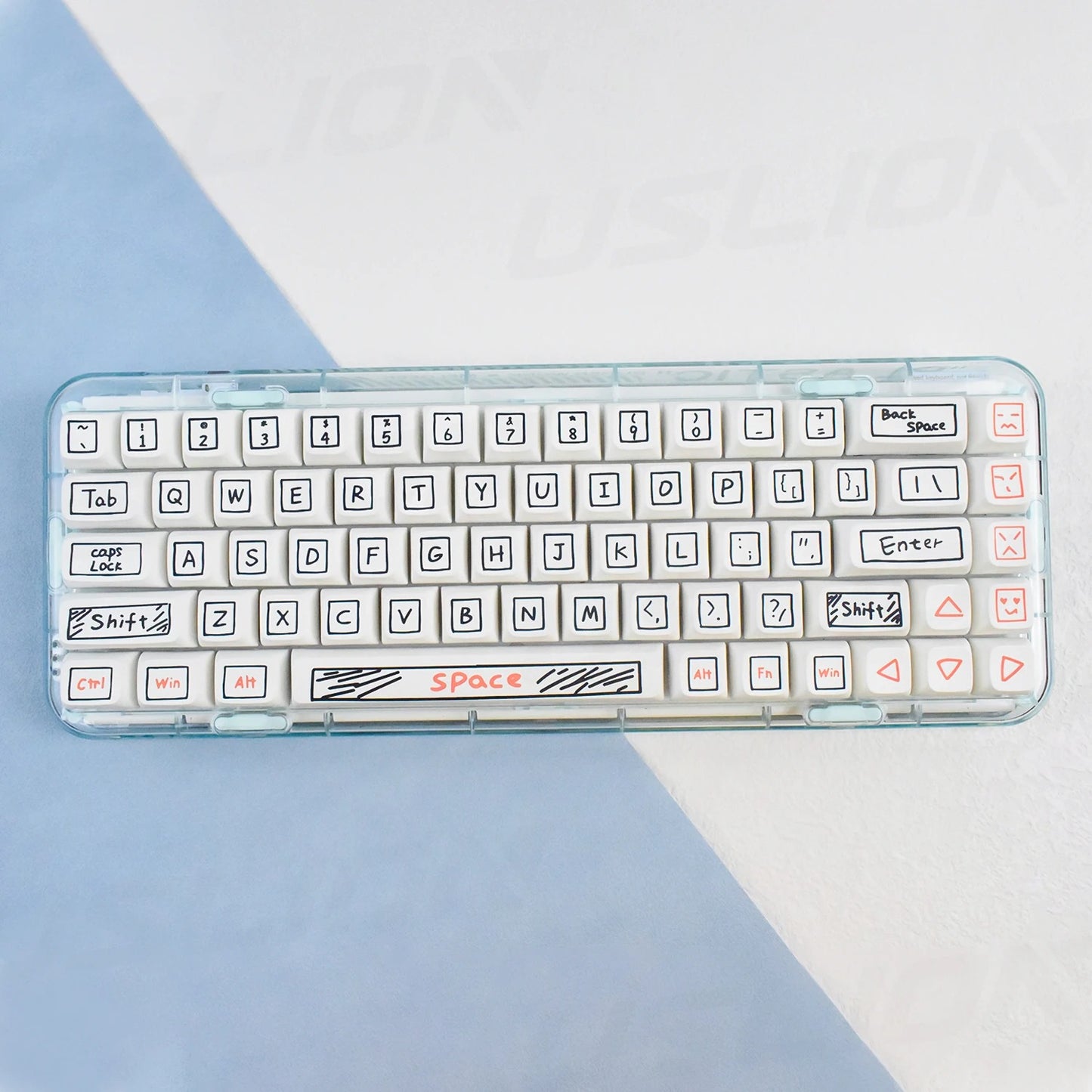 The Comic-Sketch Graffiti PBT Keycap Set (125 Keys)