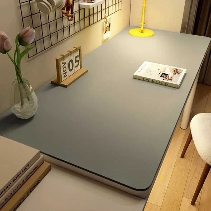 Minimalist Vegan Leather Desk Mat – Non-Slip & Waterproof