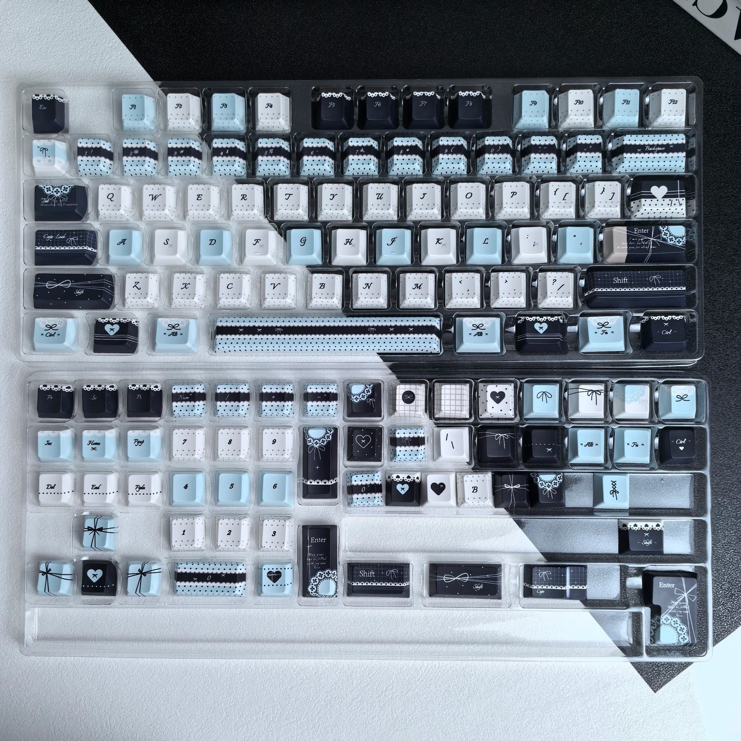 Soft Pastel MOA PBT Keycap Set — 130 Keys | ANSI & ISO Compatible
