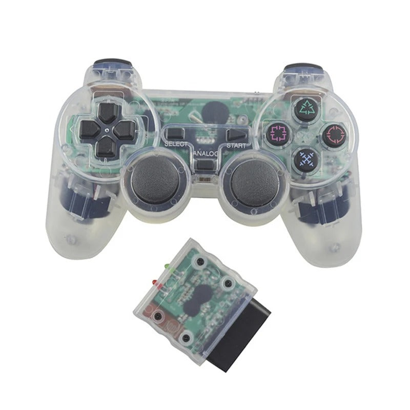2.4GHz Wireless PS2-Style Gamepad for Retro Gaming