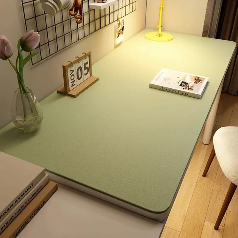 Minimalist Vegan Leather Desk Mat – Non-Slip & Waterproof