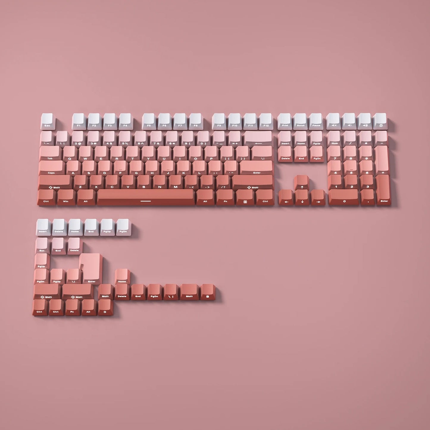 The Horizon Gradient Side-Printed PBT Keycap Set (130+ Keys)